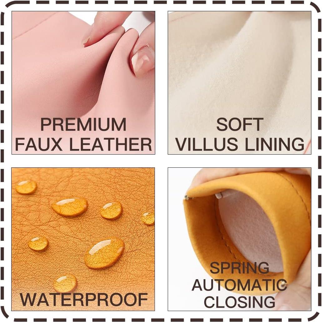 Estuche para Gafas iGeyzoe 4 Pack PU Portátil Unisex