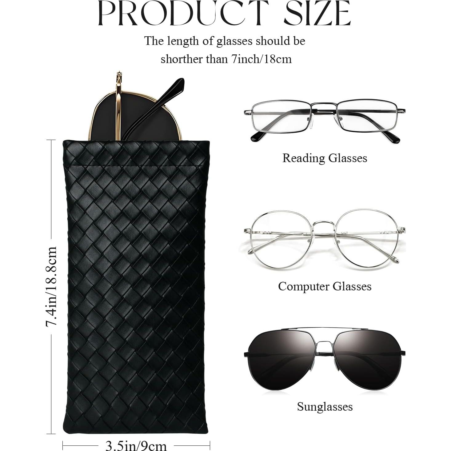 Estuche para Gafas 4 Pcs Marca Desconocida Cuero Suave