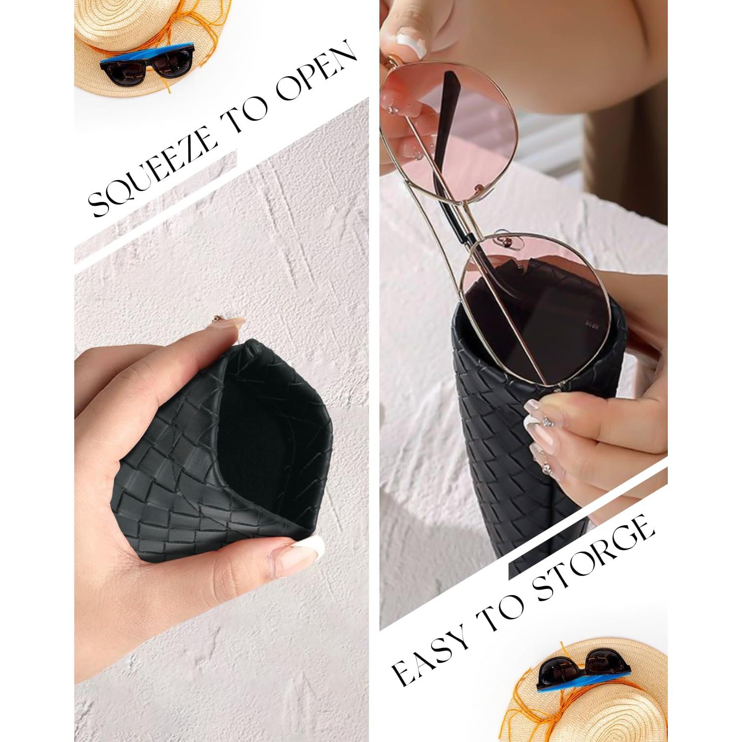 Estuche para Gafas 4 Pcs Marca Desconocida Cuero Suave
