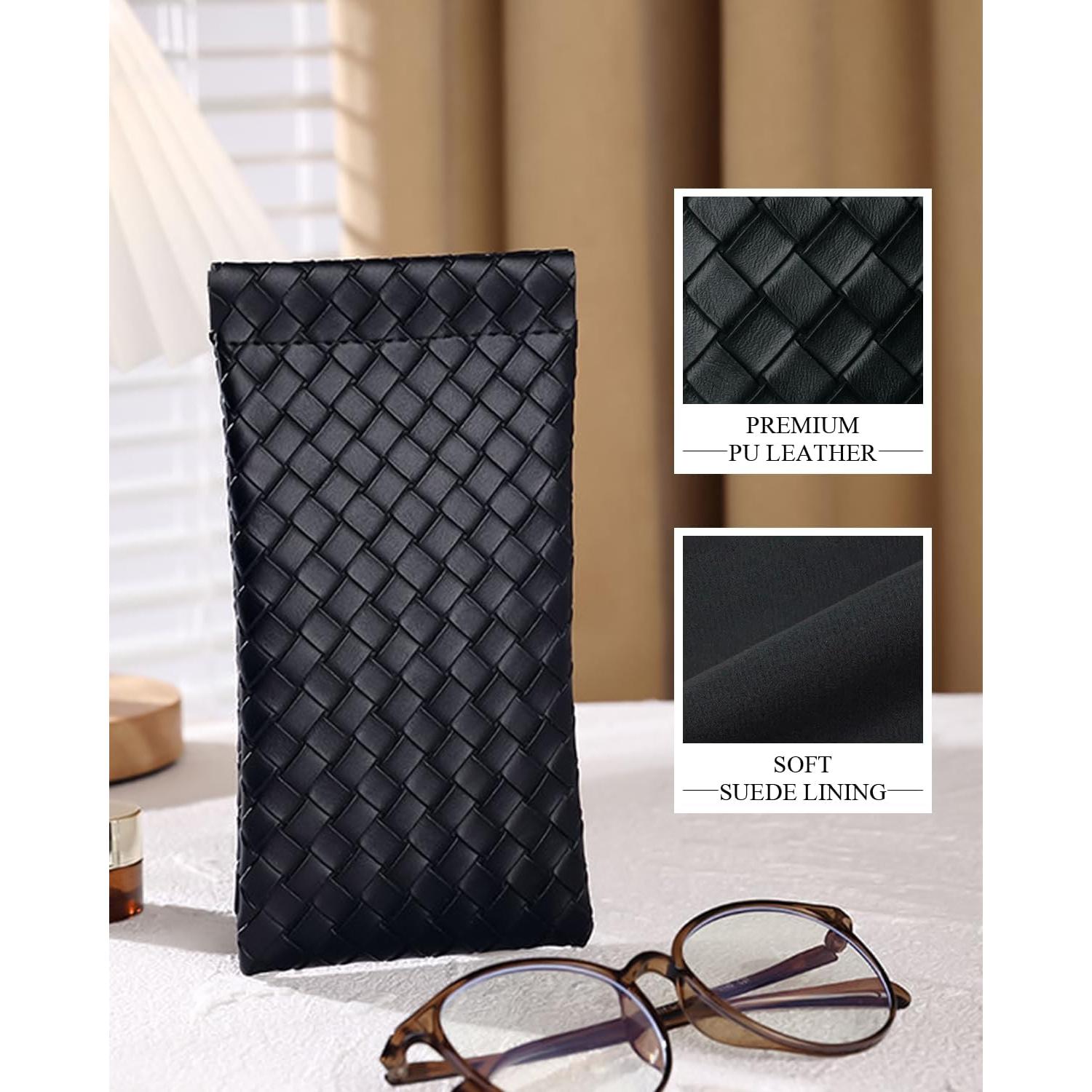 Estuche para Gafas 4 Pcs Marca Desconocida Cuero Suave