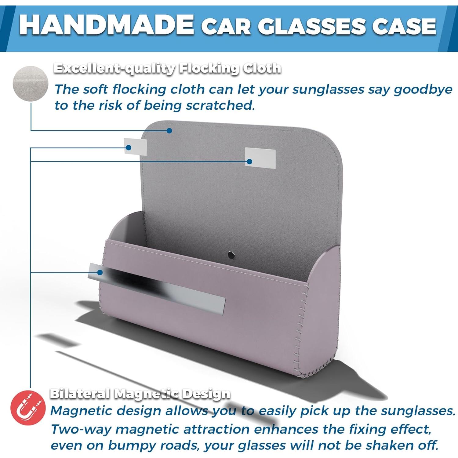 Soporte de Gafas ROSON para Visera de Coche Gris