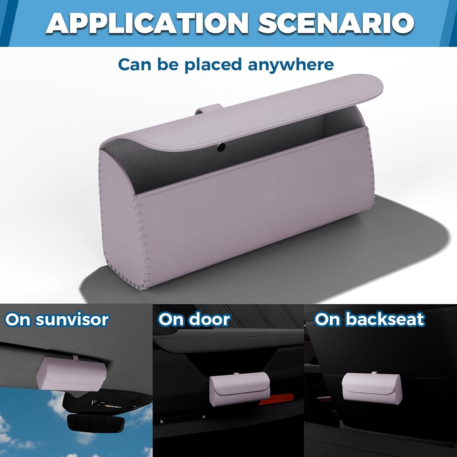 Soporte de Gafas ROSON para Visera de Coche Gris