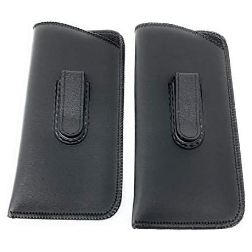 Funda suave para gafas - 2 paquetes Negro Vinilo