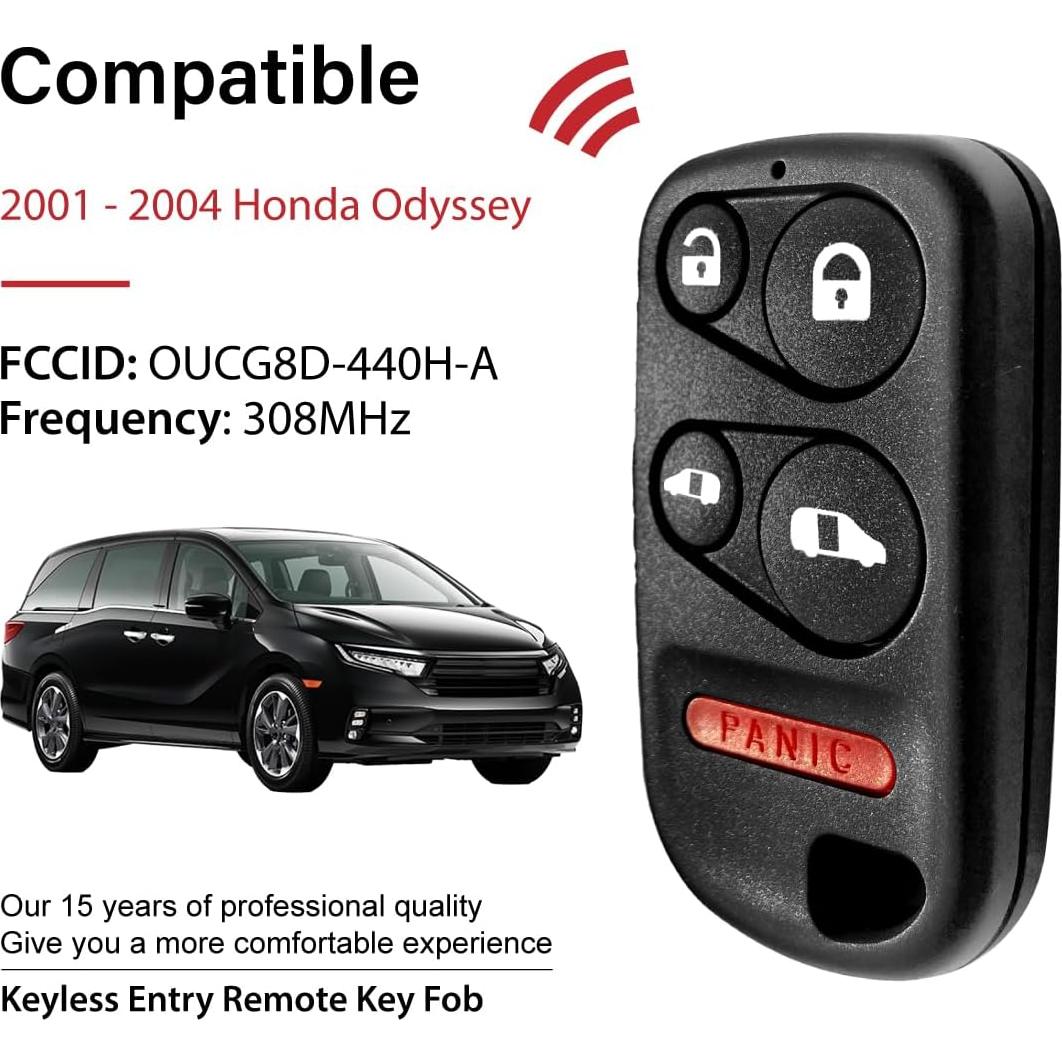 Control Remoto Llave Honda Odyssey 2001-2004 5 Botones