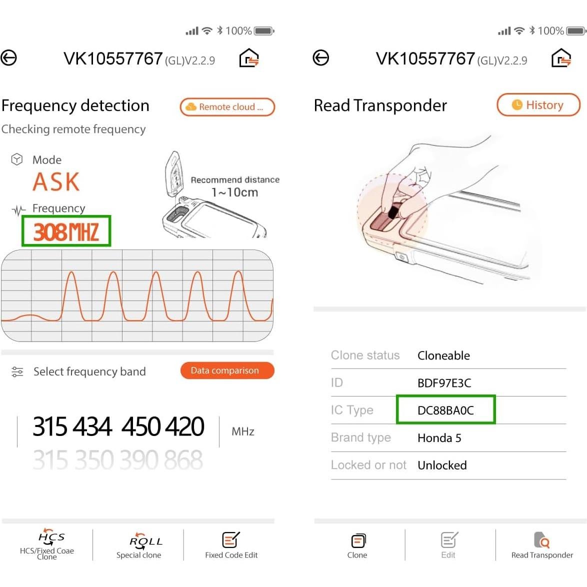 Control Remoto Llave Honda Odyssey 2001-2004 5 Botones