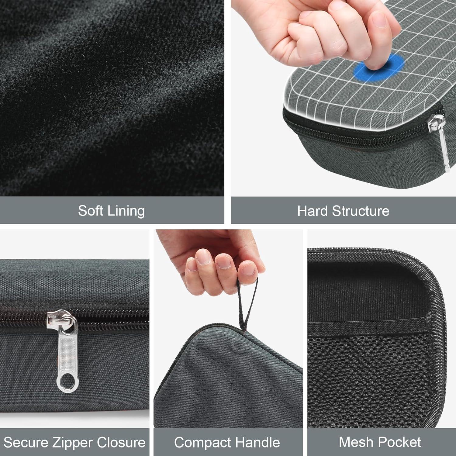 Estuche Organizador de Gafas Bukere 3 Compartimentos Gris