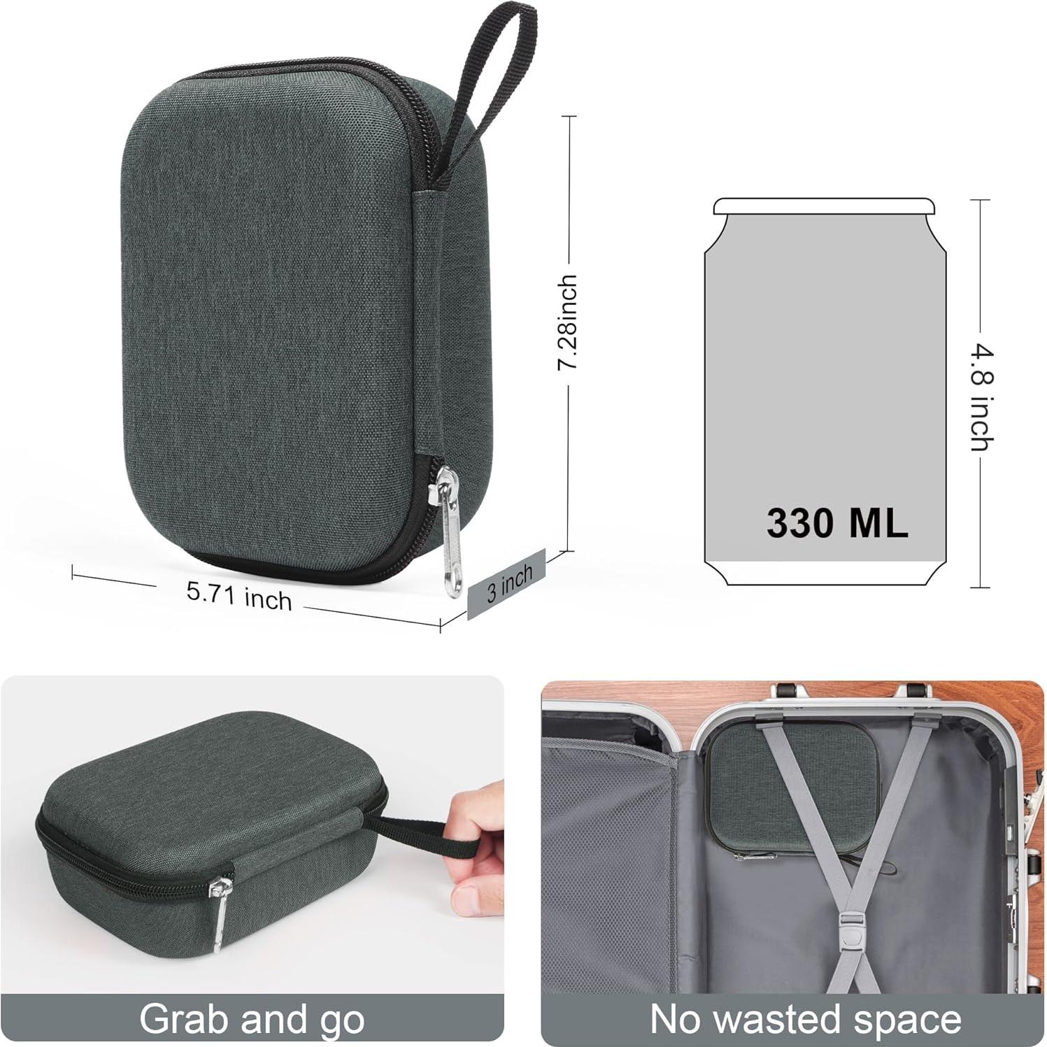 Estuche Organizador de Gafas Bukere 3 Compartimentos Gris