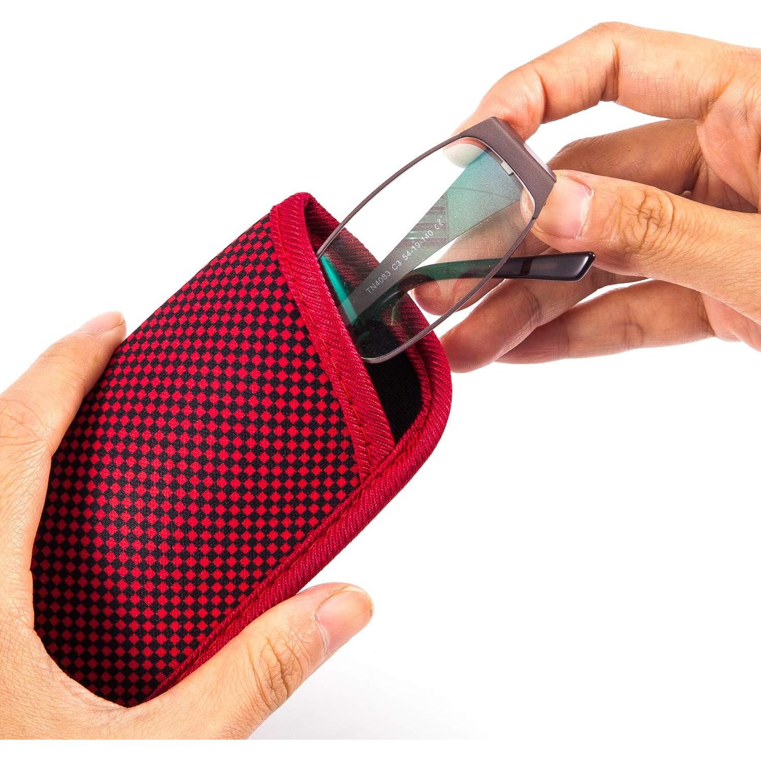 Paquete de 3 Fundas para Gafas - Estuche Neopreno Compacto