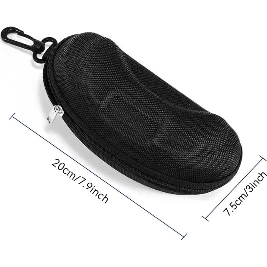 Estuche Duro para Gafas Yamrots Negro con Cremallera