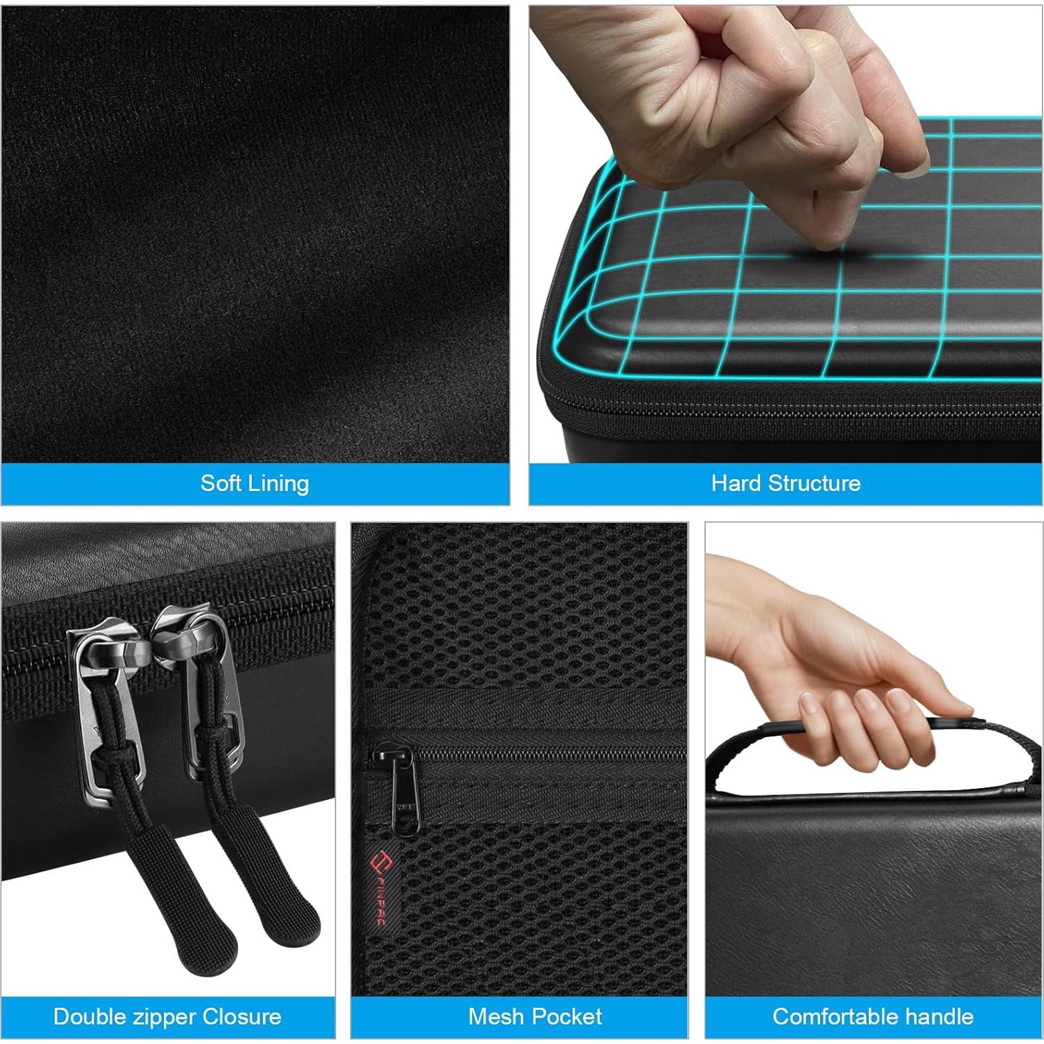 Organizador de Gafas Fintie 8 Compartimentos Negro Vintage