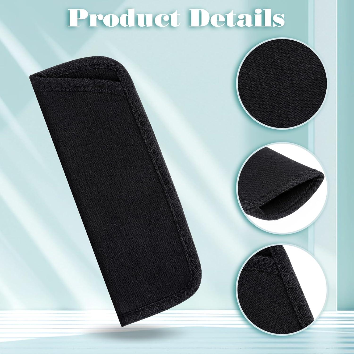 Paquete de 4 estuches suaves para gafas negras