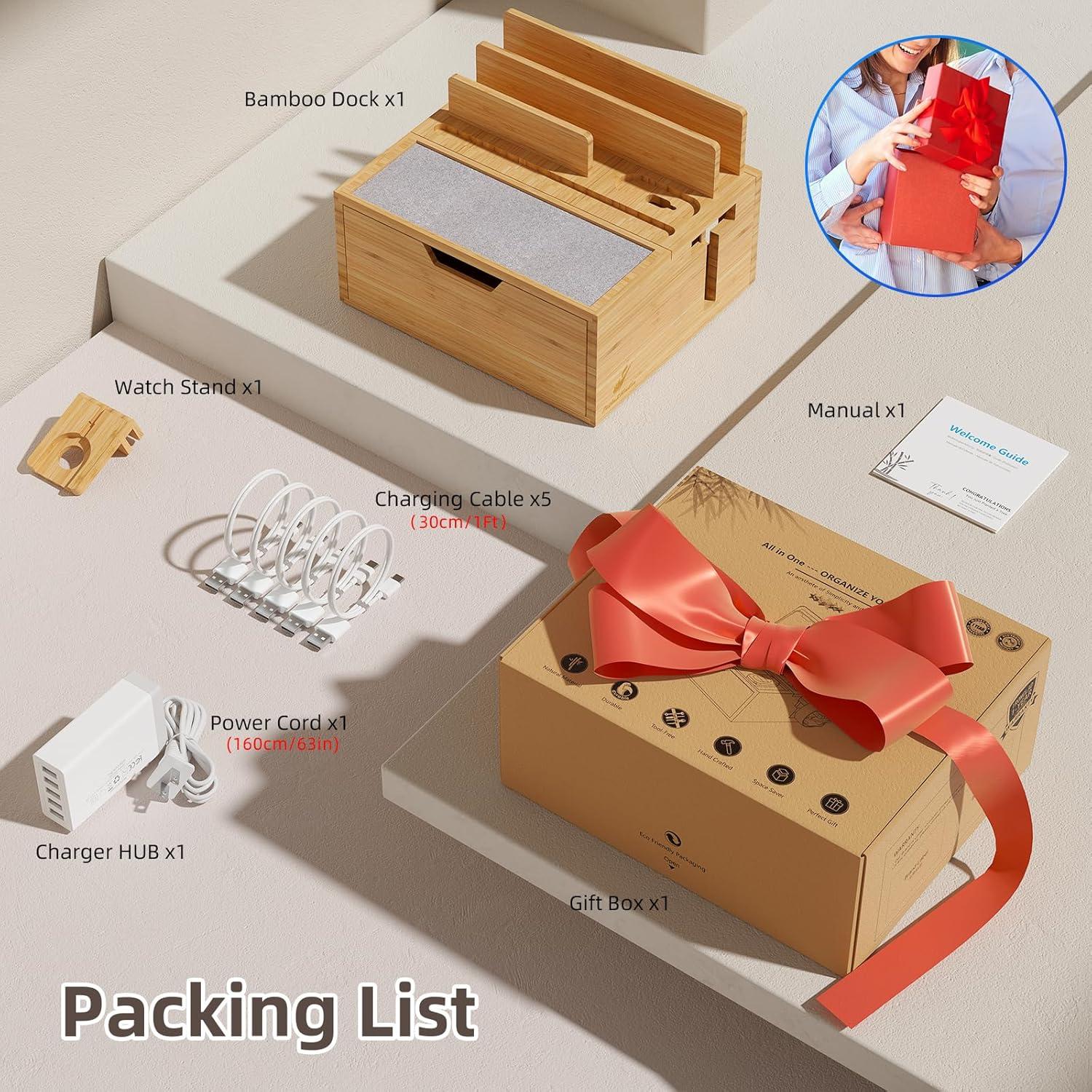 Estación de Carga Multi-Dispositivo Pezin & Hulin 5 Puertos