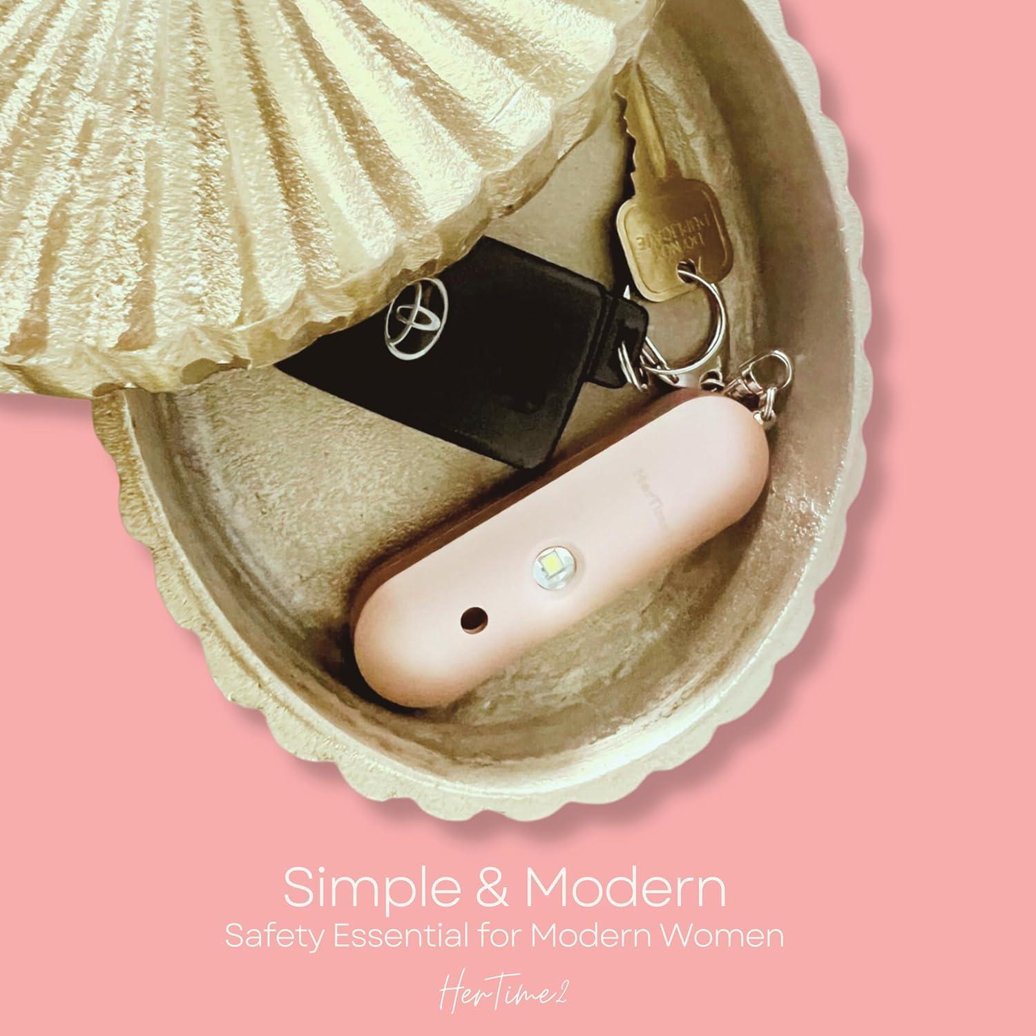 Alarma de Seguridad Personal HerTime2 Oro Rosa 130 dB