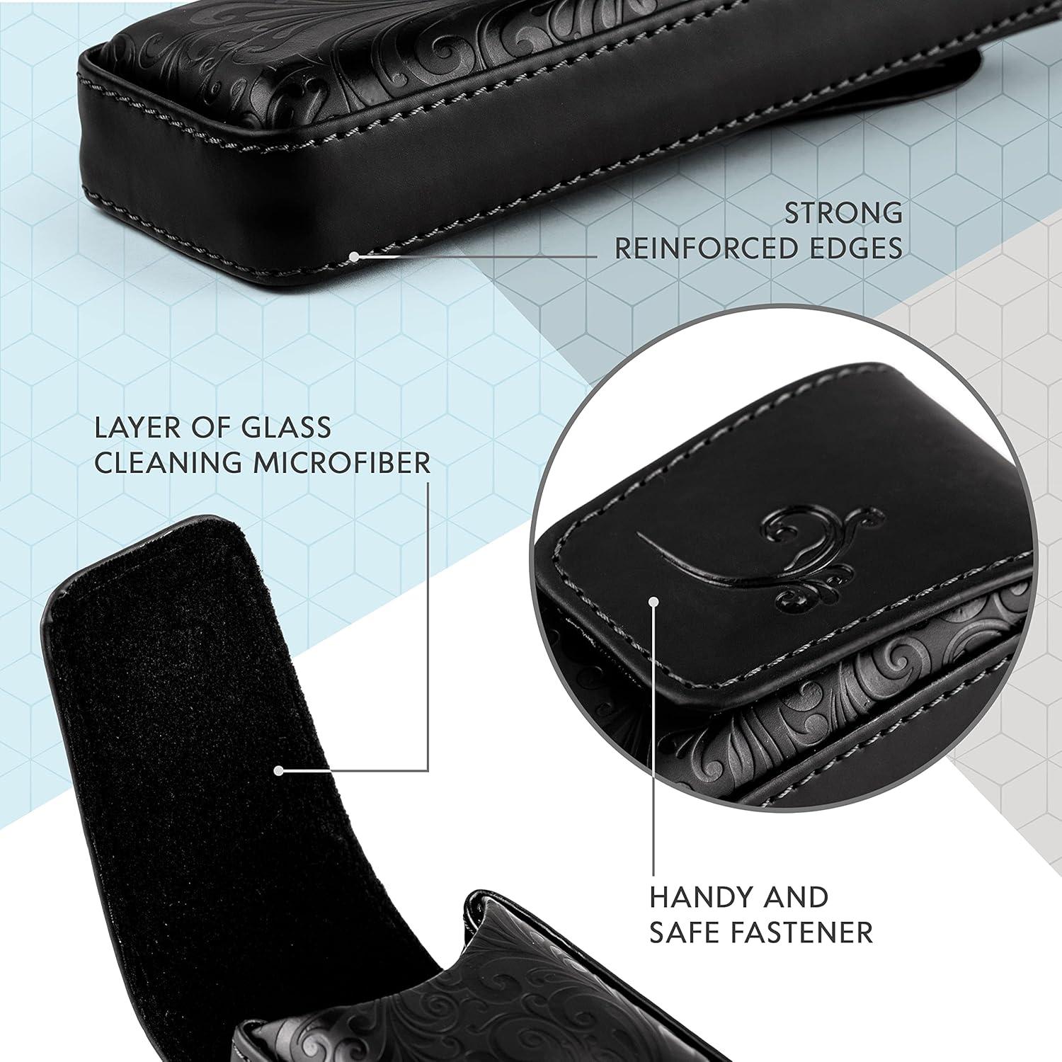 Estuche Duro para Gafas Orsus Negro - Funda Minimalista Unisex