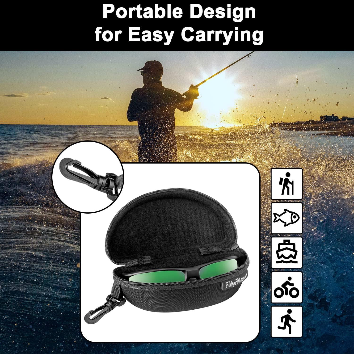 Funda de Gafas de Sol Flying Fisherman Clásica Negra