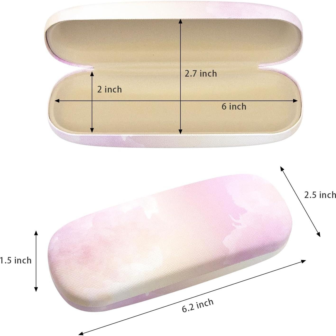 Paquete de 3 Estuches Duro para Gafas Lino 16.5x6.3cm