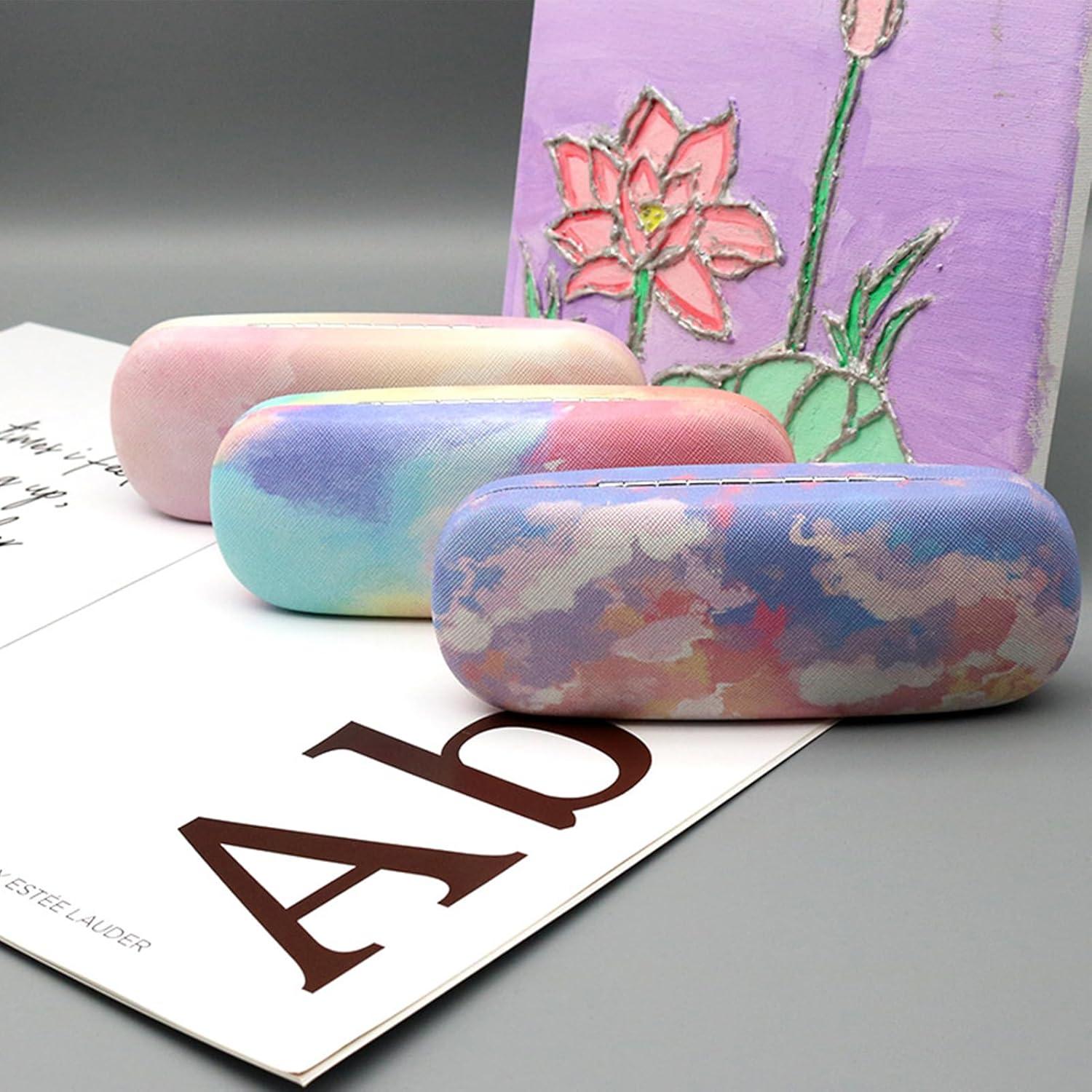 Paquete de 3 Estuches Duro para Gafas Lino 16.5x6.3cm