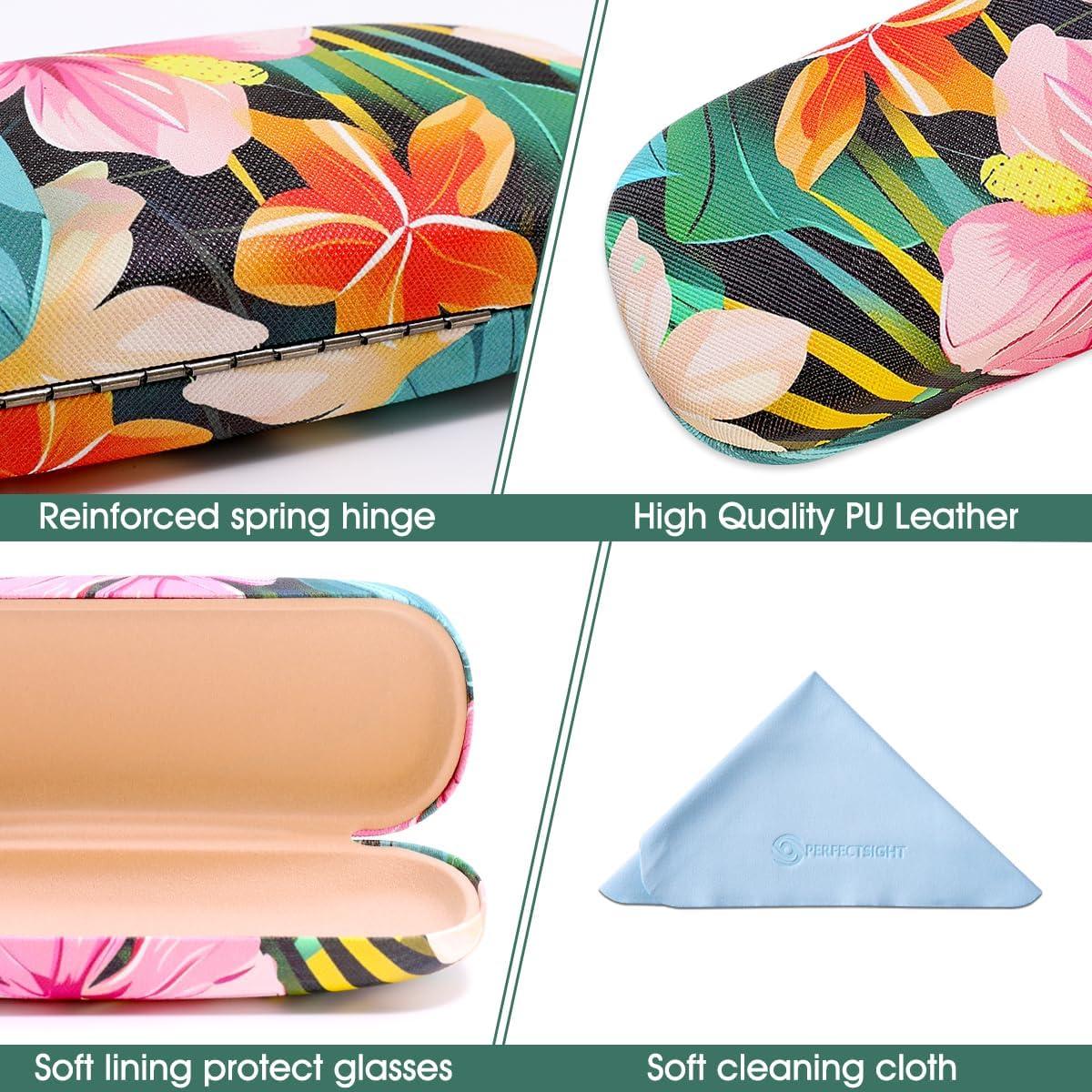 Funda Dura para Gafas PERFECTSIGHT Floral, 16x6x3.5cm