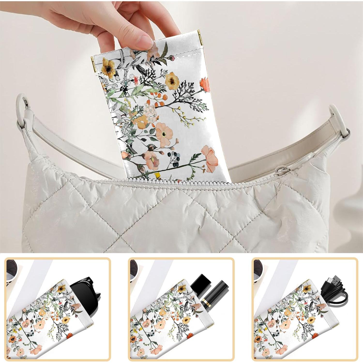 Estuche de Gafas 2 PCS Cuero PU con Paño de Limpieza