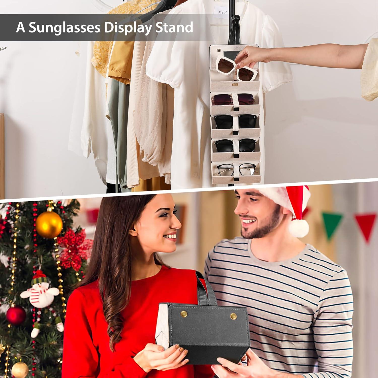 Organizador de Gafas de Sol Muf Travel 5 Compartimentos Negro