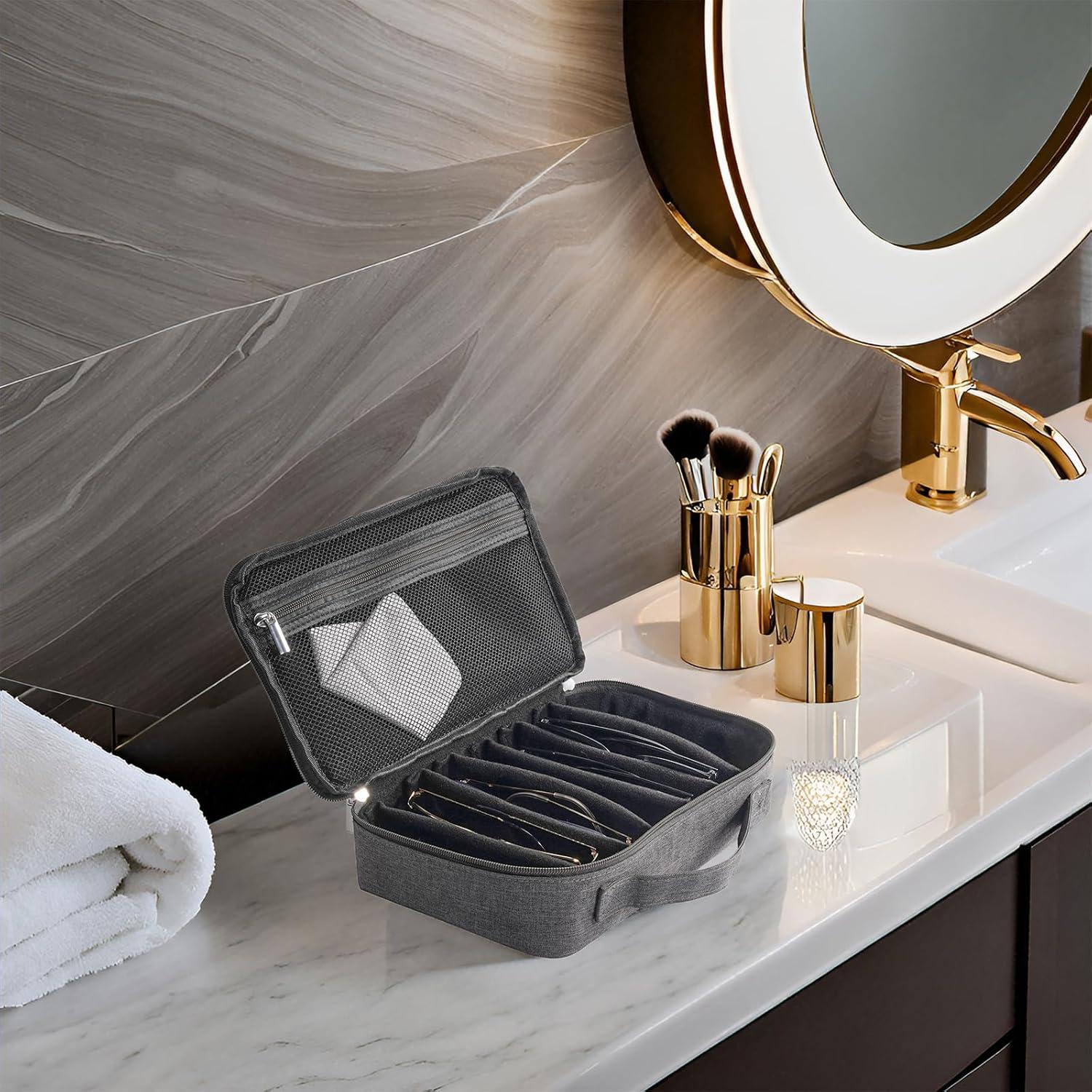 Organizador de Gafas Lolalet 7 Ranuras Gris Oscuro