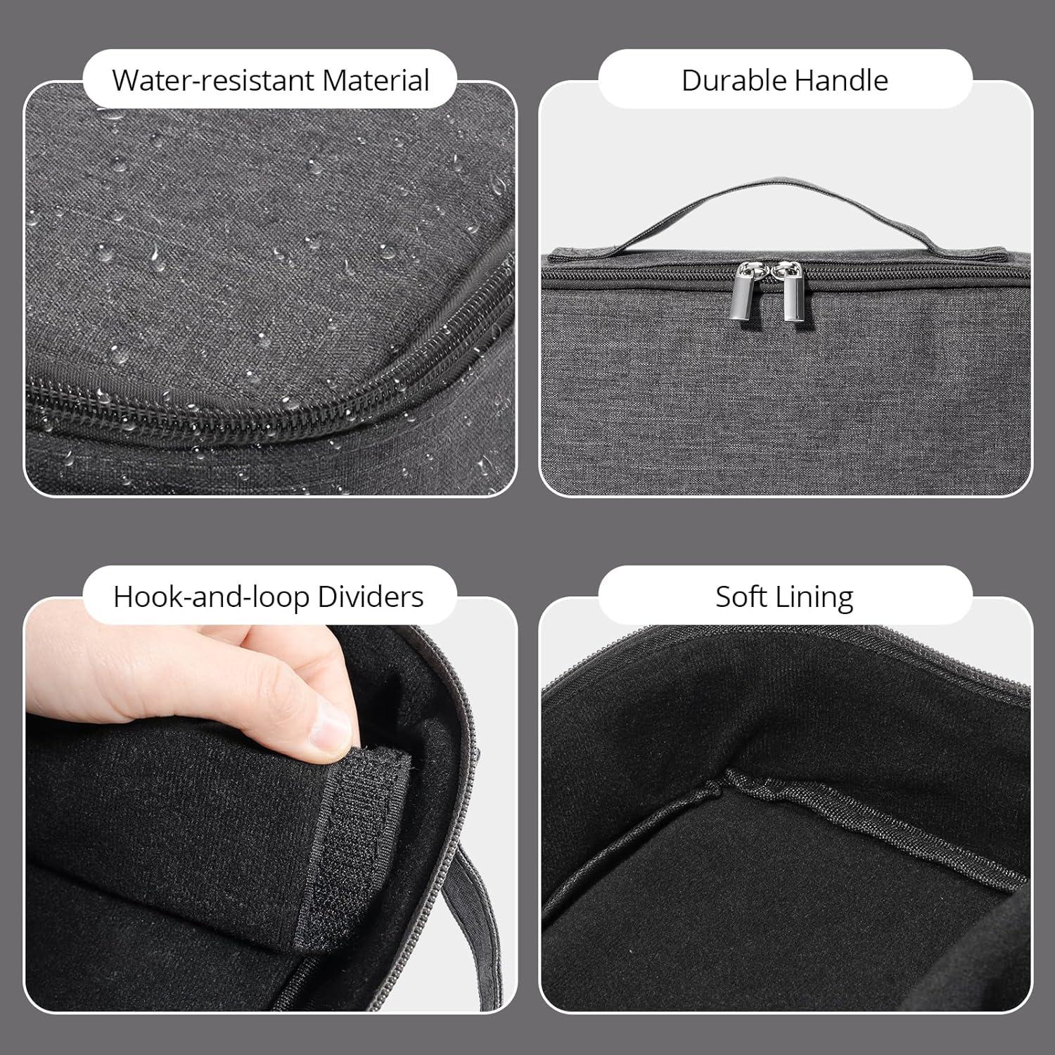 Organizador de Gafas Lolalet 7 Ranuras Gris Oscuro