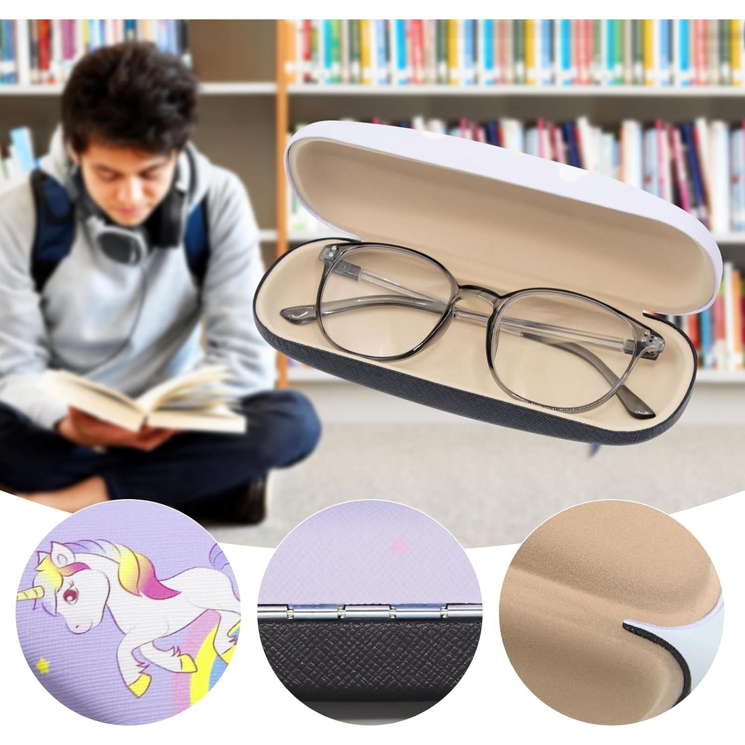 Estuches de Gafas Duras para Niños 3 Pcs con Paño