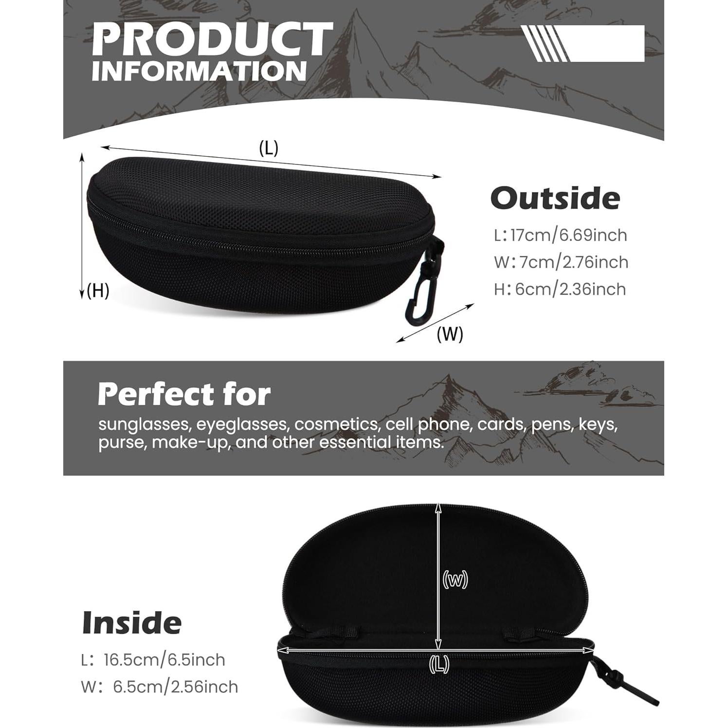 Funda Dura Weewooday 12 Piezas para Gafas Portátil