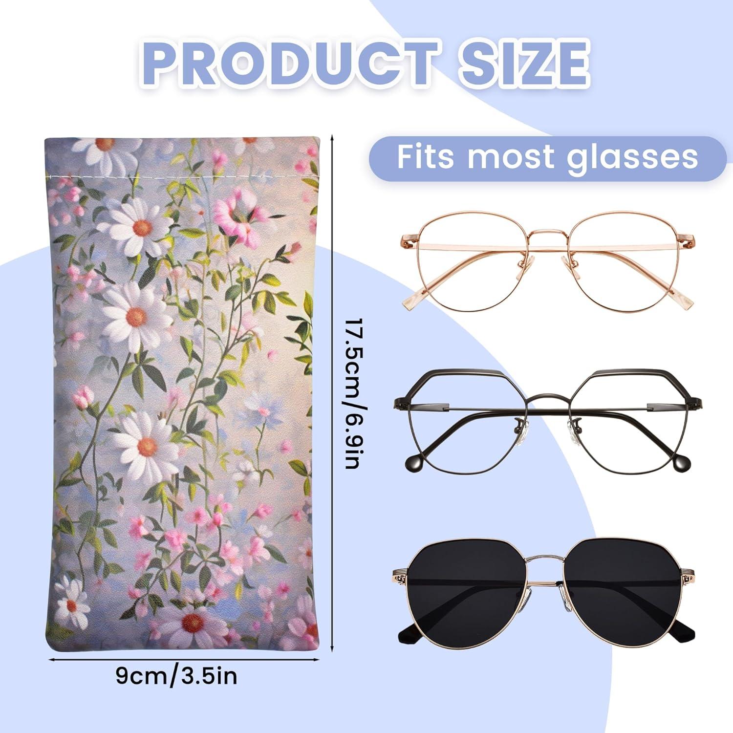 Estuche suave para gafas 3pack HLBYH bohemio floral
