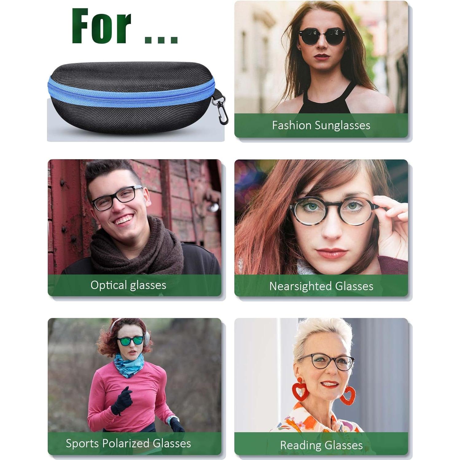 Funda Dura para Gafas Weewooday 12 Piezas Portátil