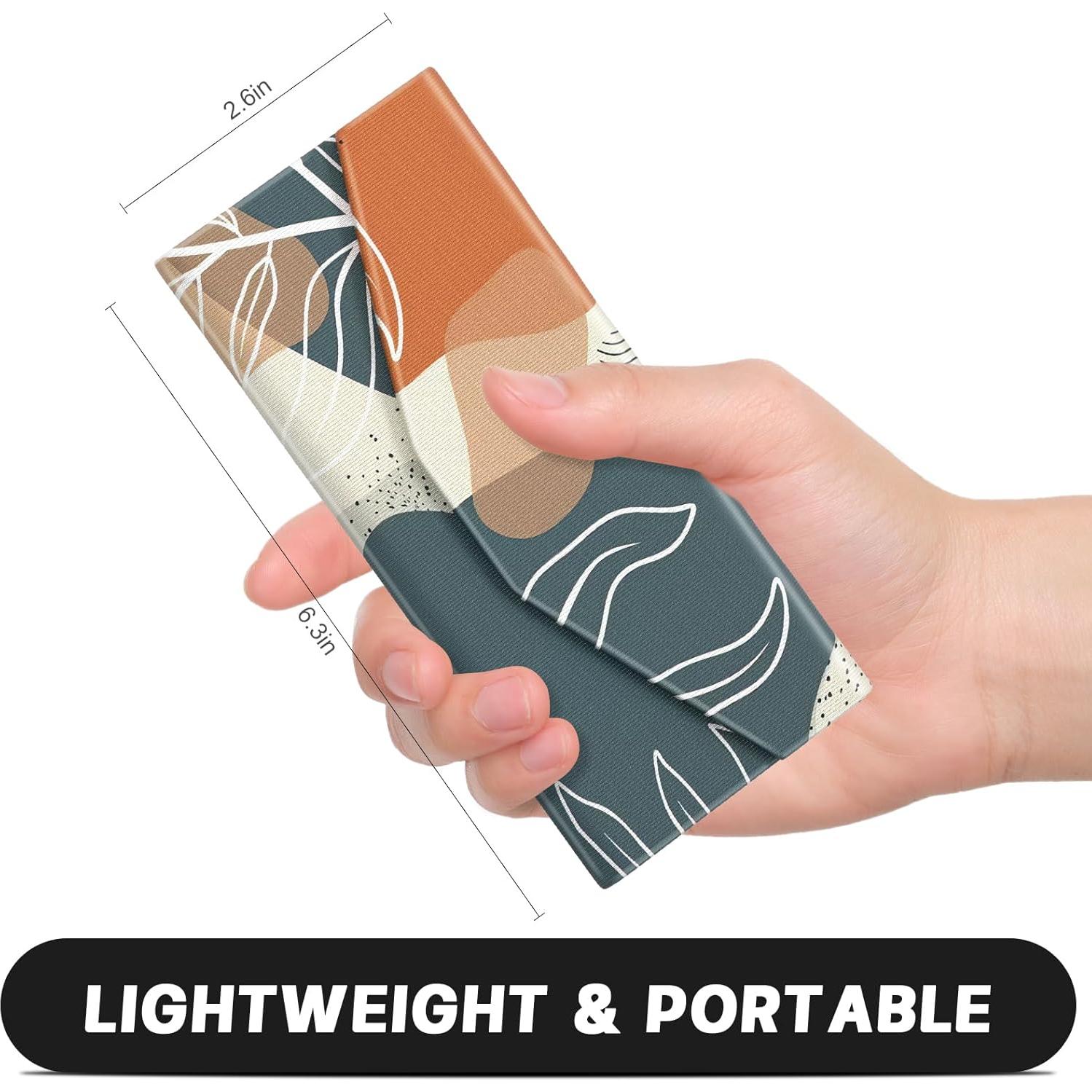 Estuche Plegable para Gafas PU Magnético Unisex - Hoja Boho