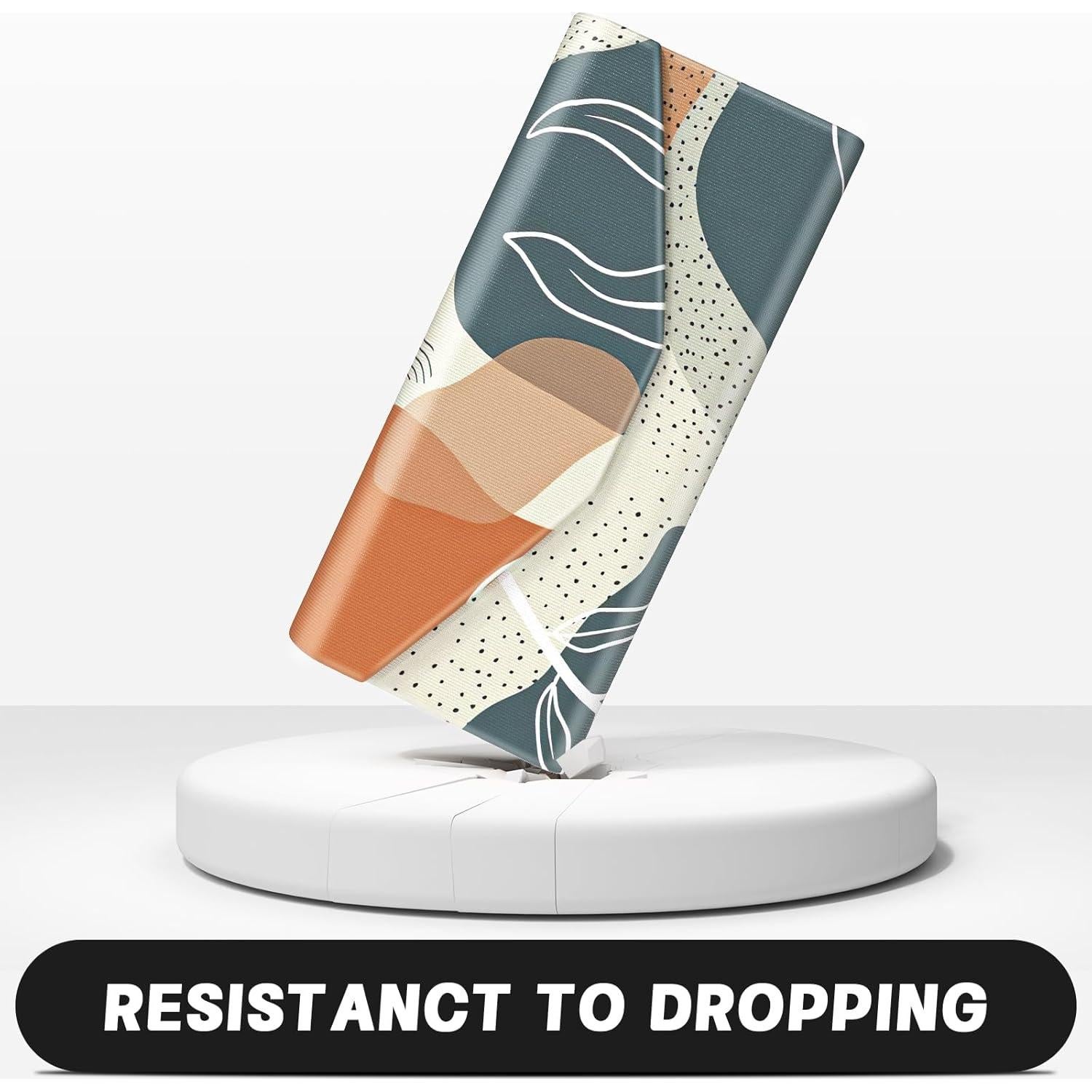 Estuche Plegable para Gafas PU Magnético Unisex - Hoja Boho