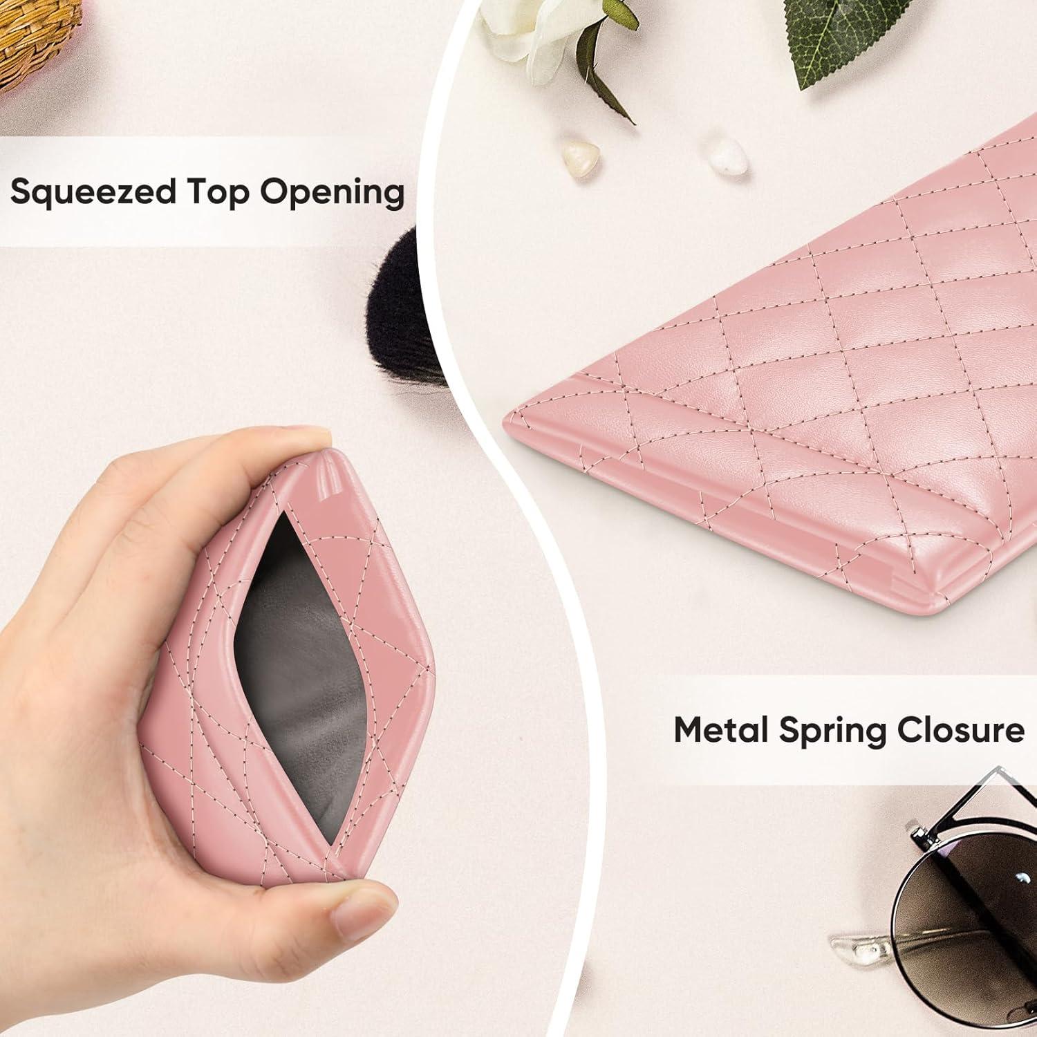 Funda para Gafas Fintie Rosa con Paño de Limpieza