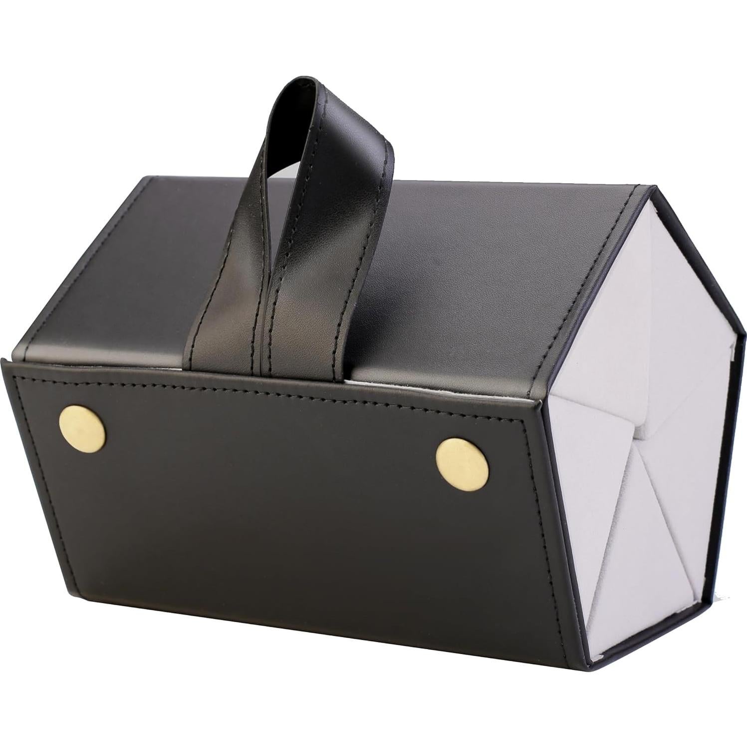 Organizador de Gafas de Sol Múltiple Cuero PU Plegable 5 Compartimentos