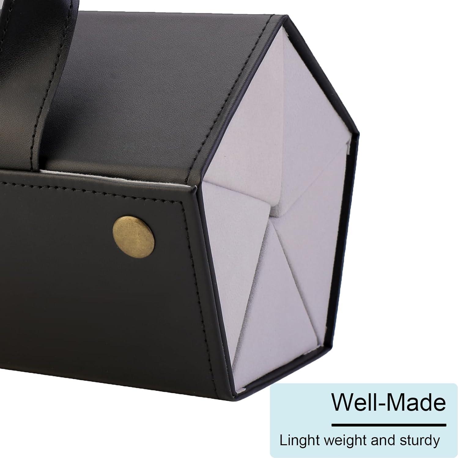 Organizador de Gafas de Sol Múltiple Cuero PU Plegable 5 Compartimentos