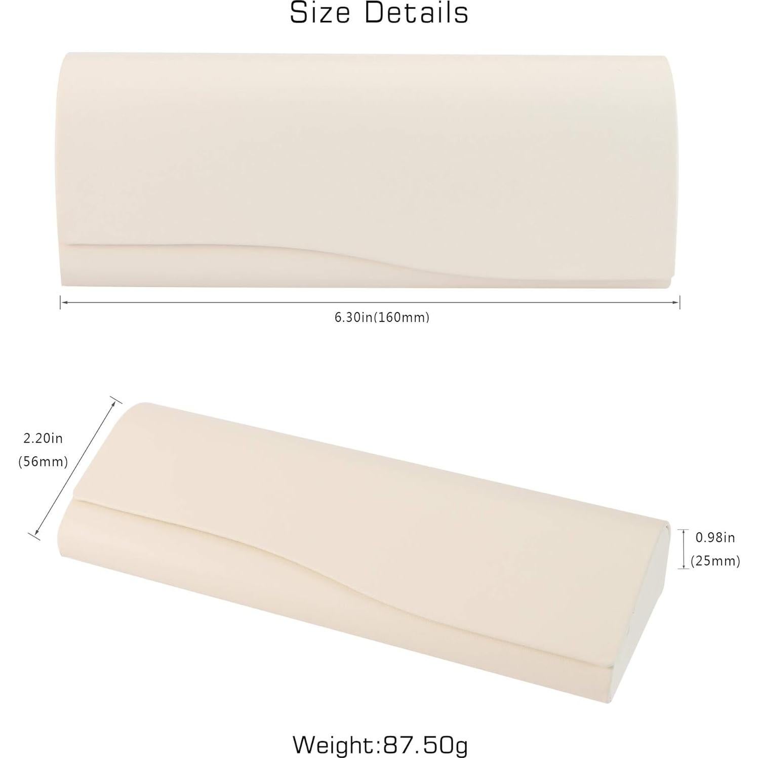 Estuche de Gafas Portátil Blanco - Tamaño Universal