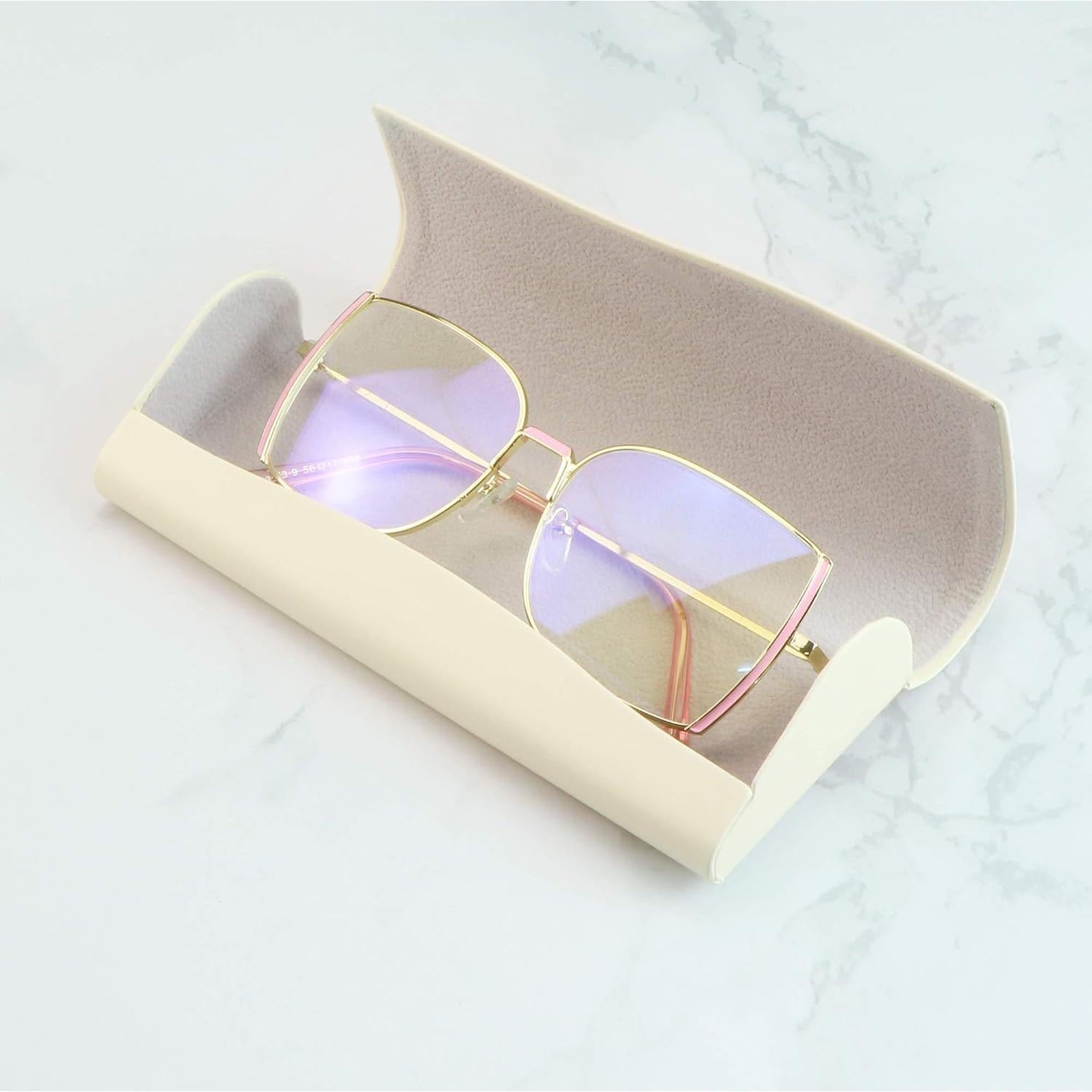 Estuche de Gafas Portátil Blanco - Tamaño Universal