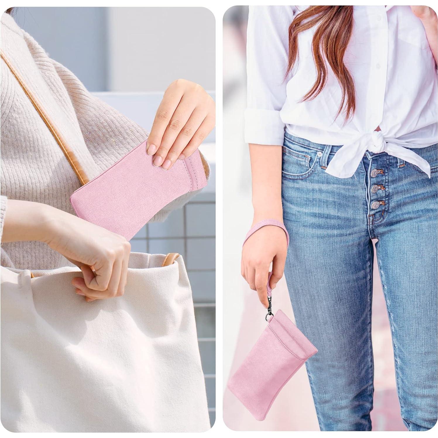 Funda Doble para Gafas Fintie Rosa con Correa y Microfibra