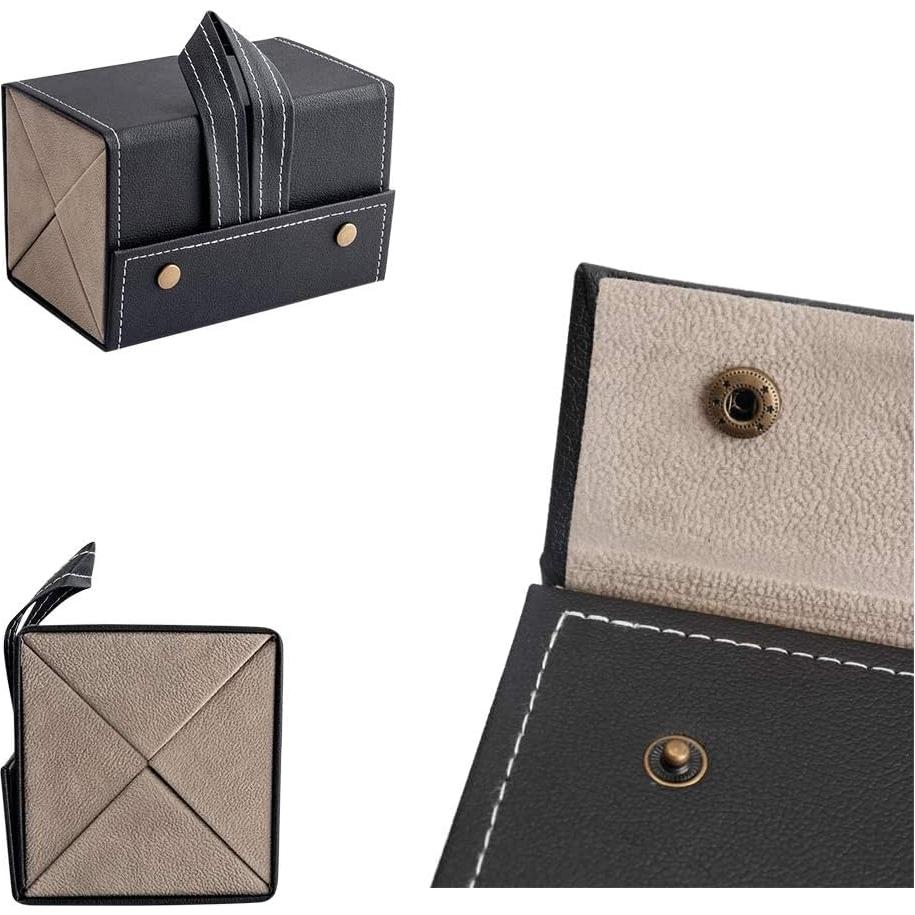 Estuche Plegable para Gafas de Sol - Organizador Gris PU