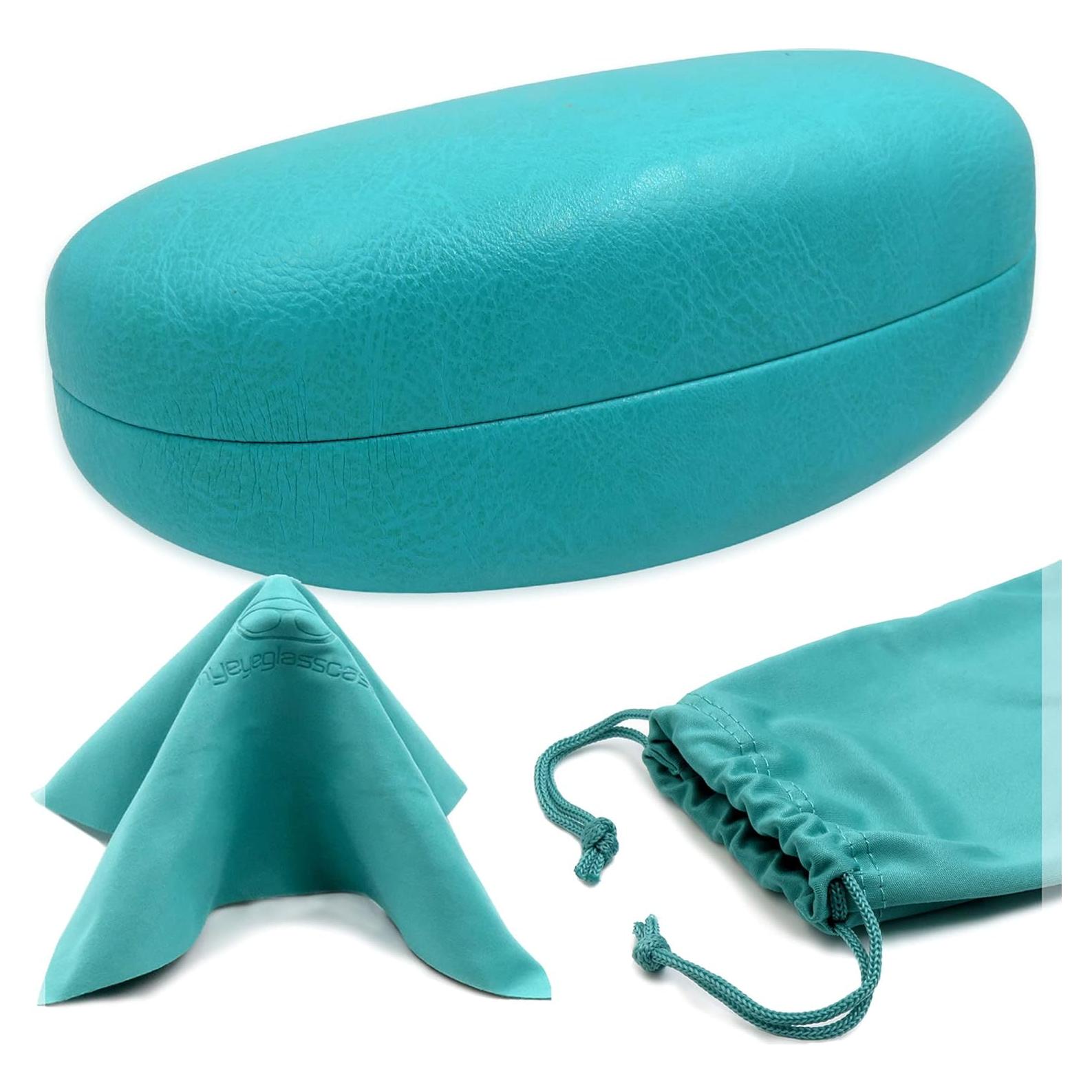 Funda Grande Dura para Gafas de Sol MyEyeglassCase Turquesa