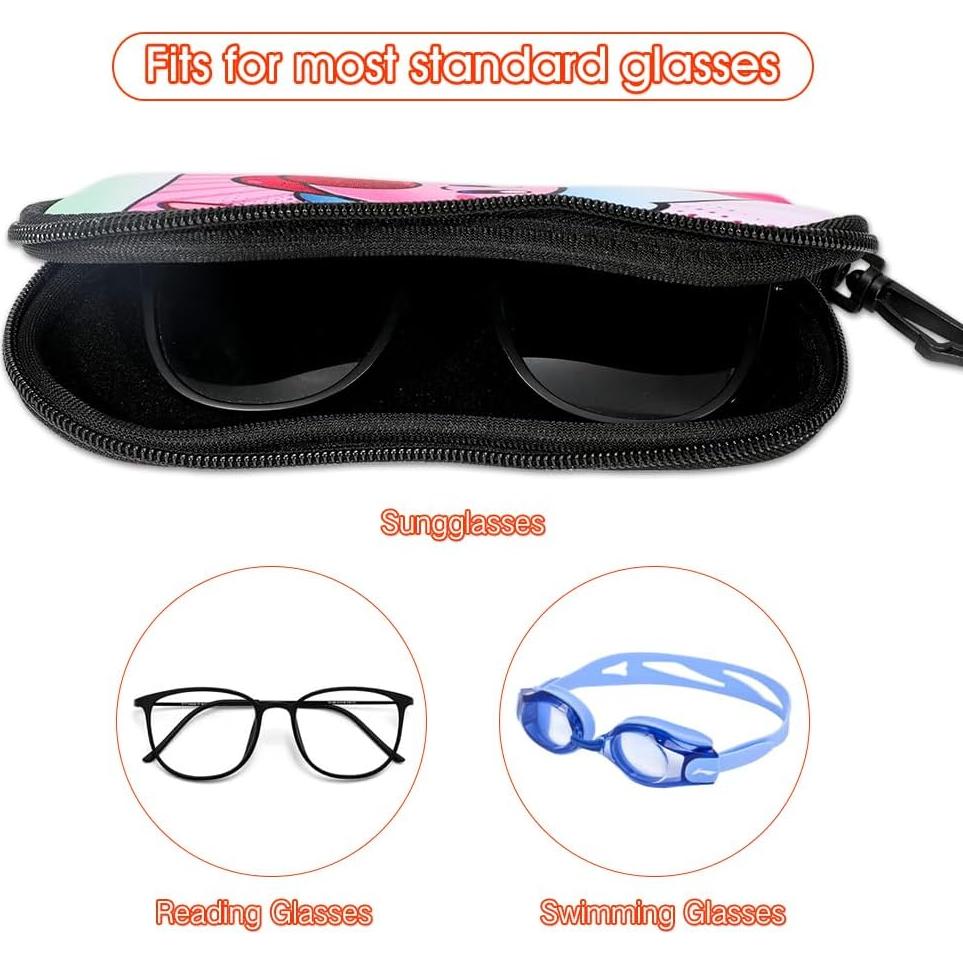 Estuche Kawaii para Gafas PERFECTSIGHT Rosa Neopreno