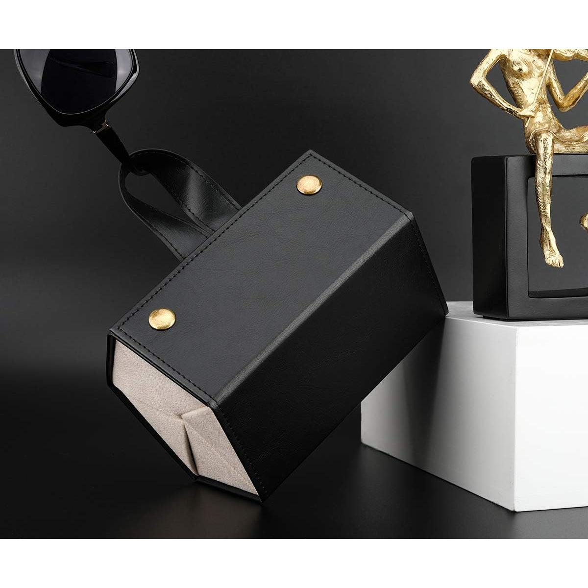 Organizador de Gafas MoKo 5 Compartimentos Negro Plegable