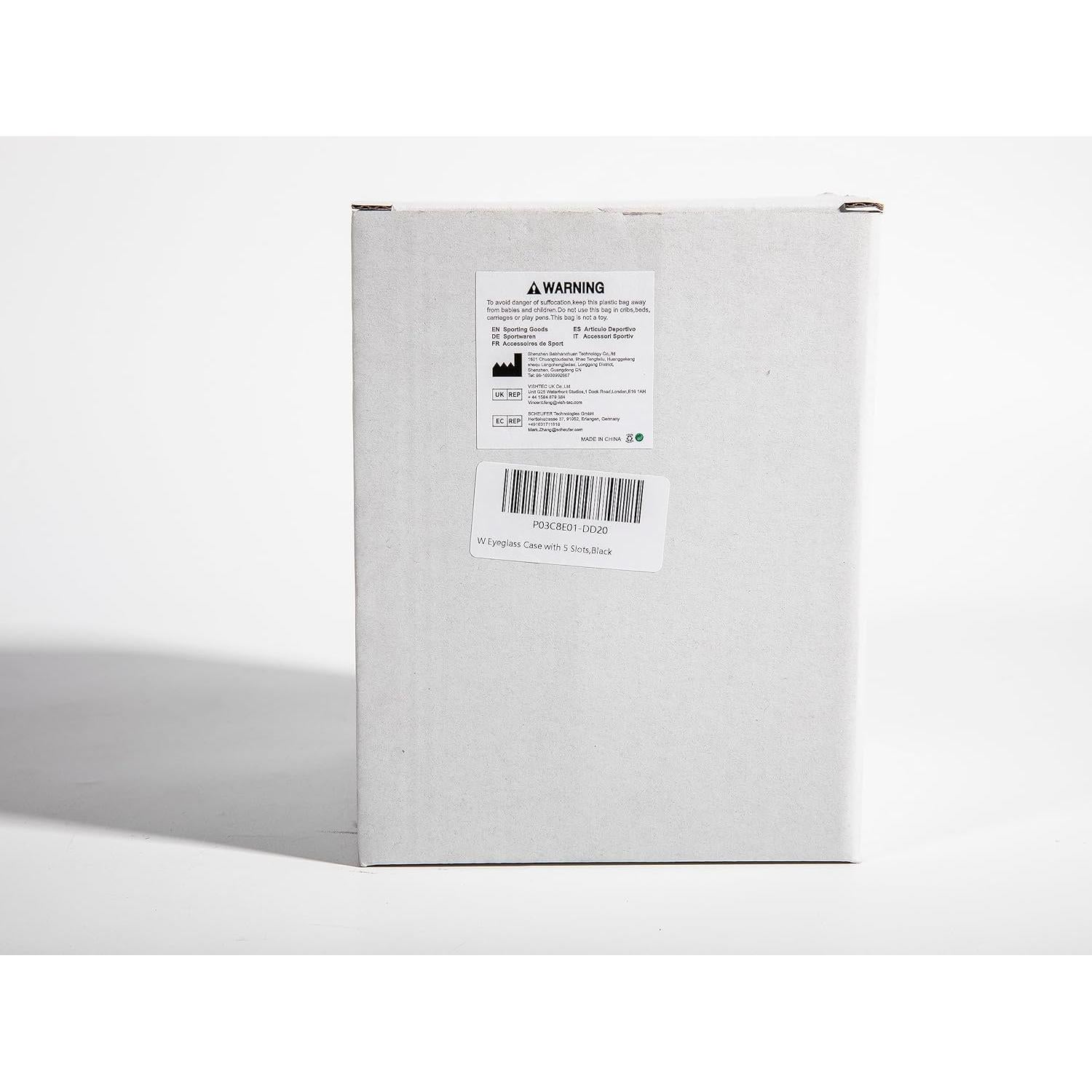 Organizador de Gafas MoKo 5 Compartimentos Negro Plegable