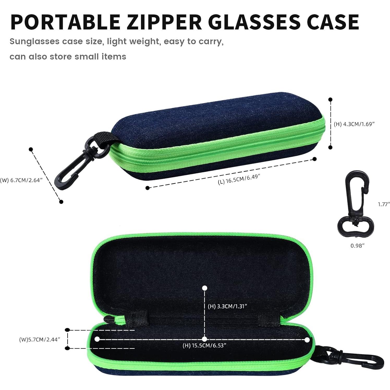 Estuche de Gafas Molshine 3 Piezas Mezclilla Portátil