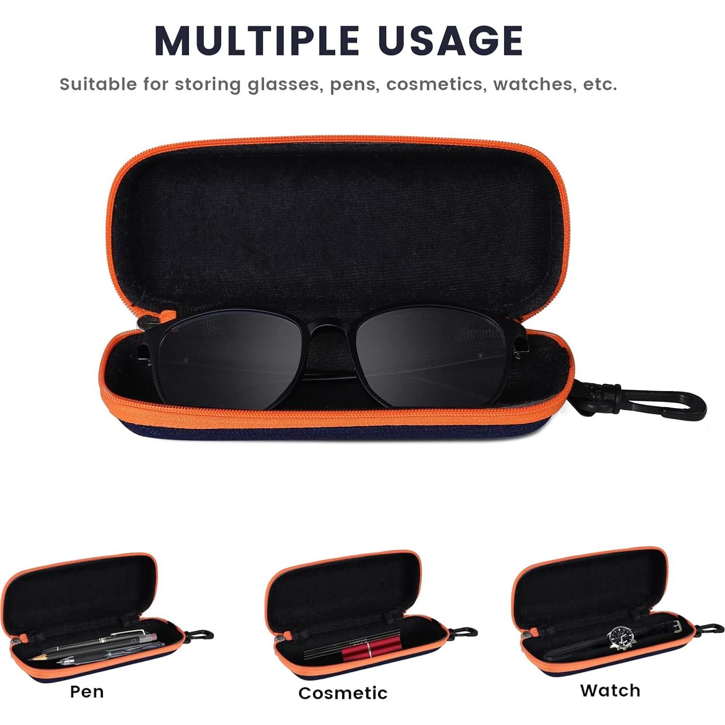 Estuche de Gafas Molshine 3 Piezas Mezclilla Portátil