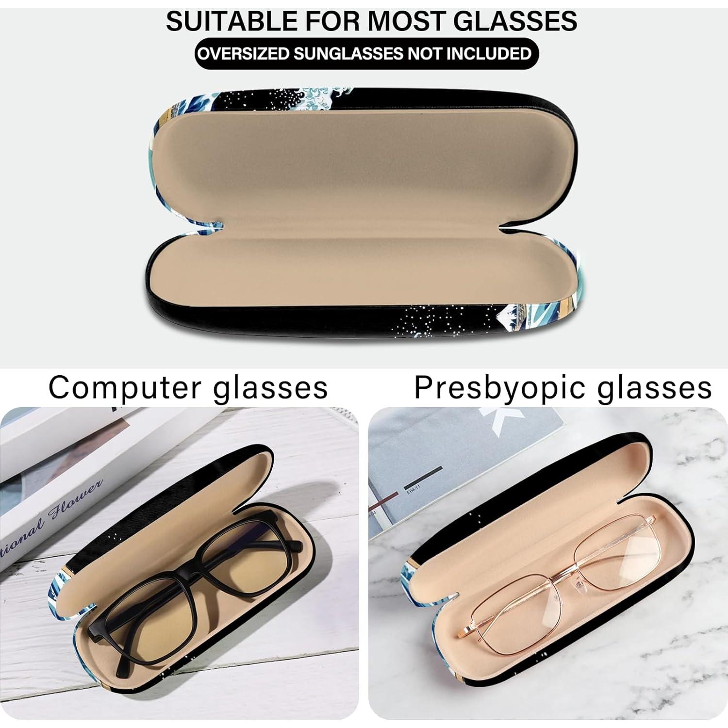 Estuche para Gafas Duro M37 Ola Azul con Paño de Limpieza