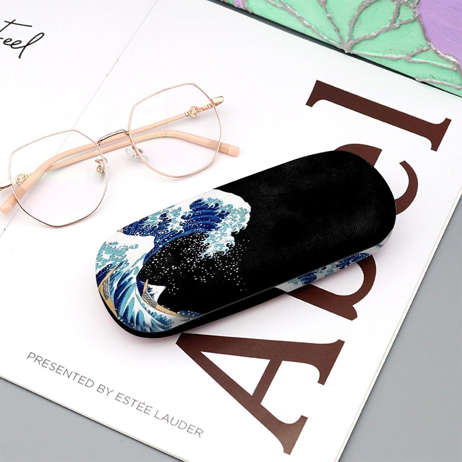 Estuche para Gafas Duro M37 Ola Azul con Paño de Limpieza