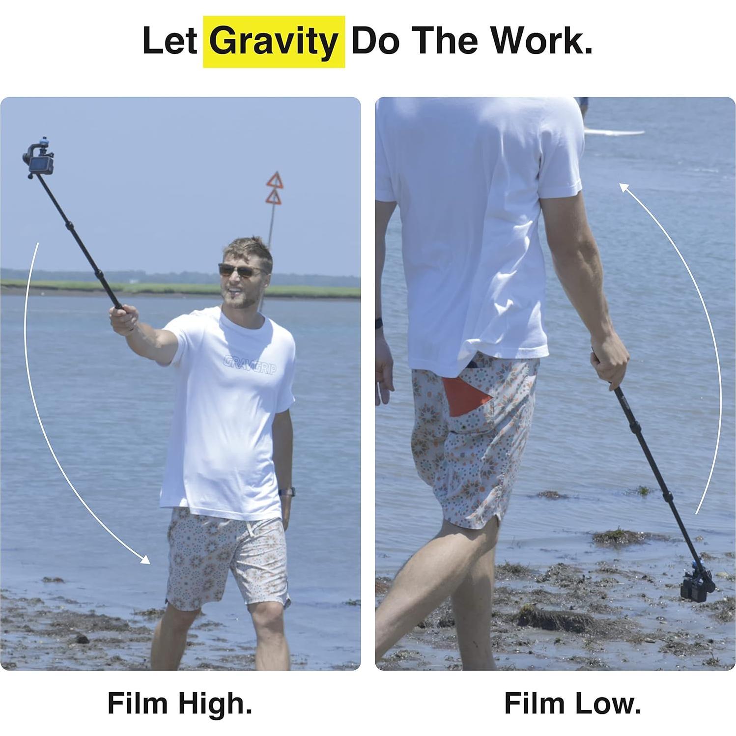 Montaje Hidráulico GravGrip V2 para Cámara de Acción - Compacto