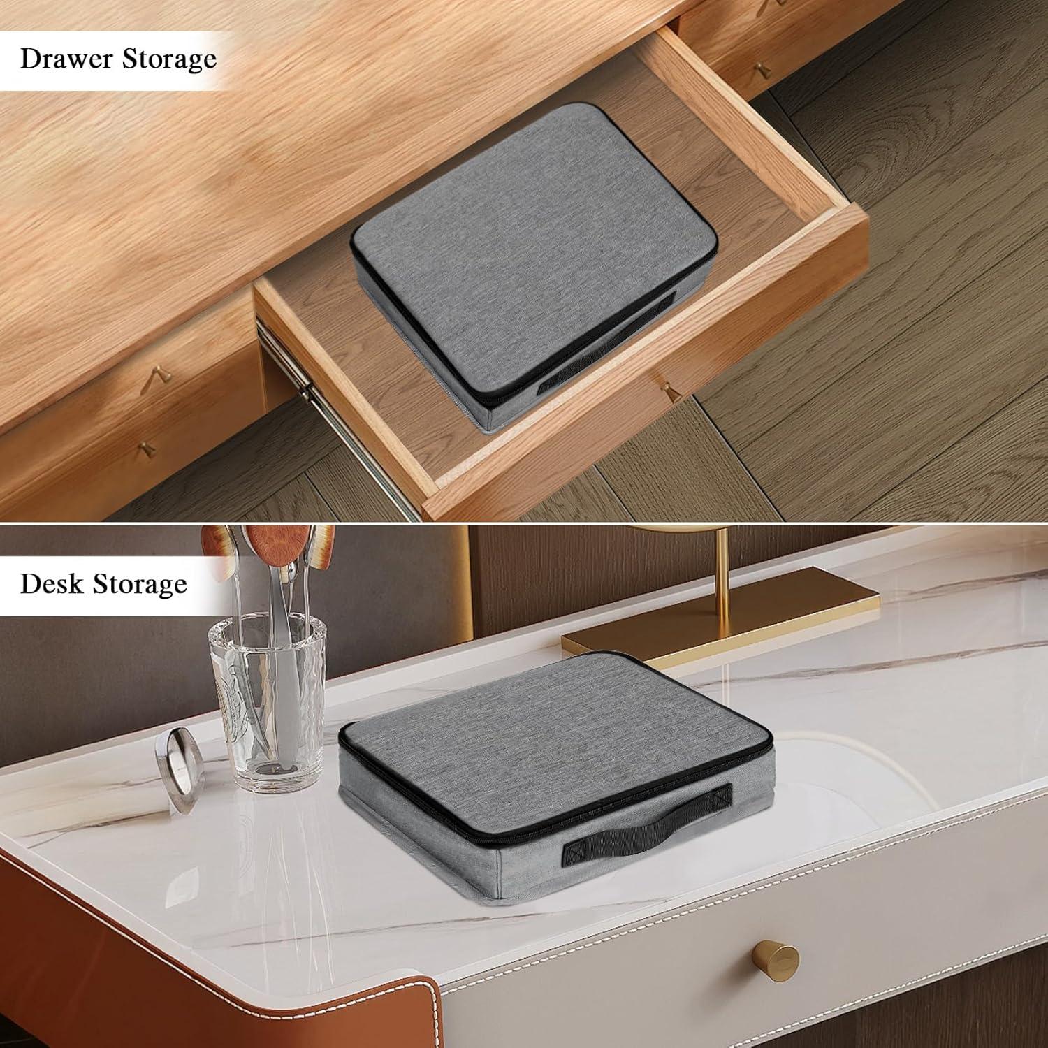 Estuche Organizador de Gafas Bukere 12 Compartimentos Gris