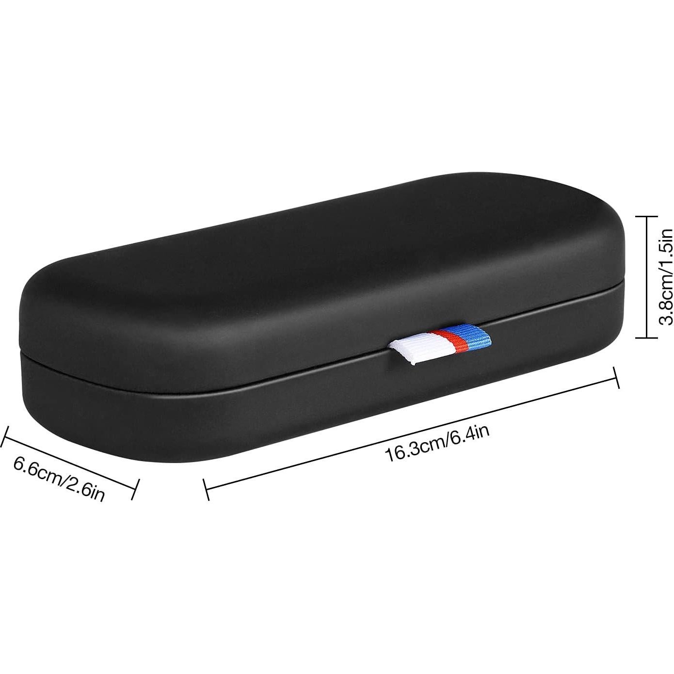 Estuche Duro para Gafas MoKo Unisex Negro 16.3x6.6 cm